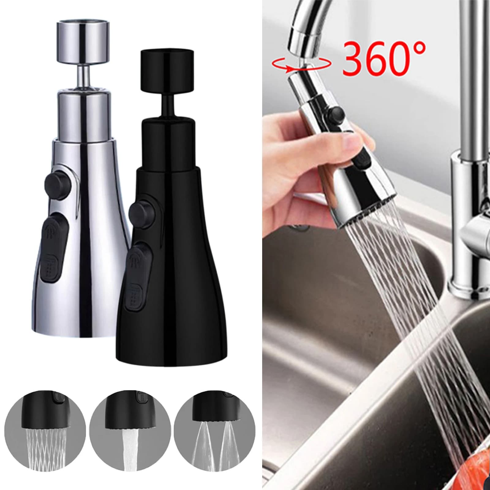 Loften 3 in 1 kitchen tap extender